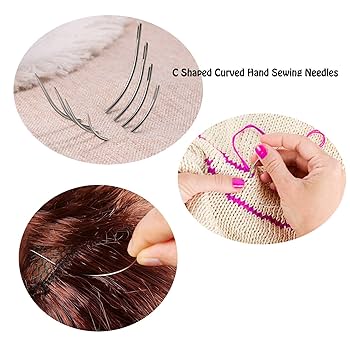 Amazon.co.jp: 手縫いニードル20個+内装用糸+縫製シンブル